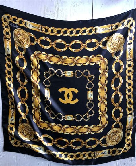 chanel chain link scarf|chanel scarf price.